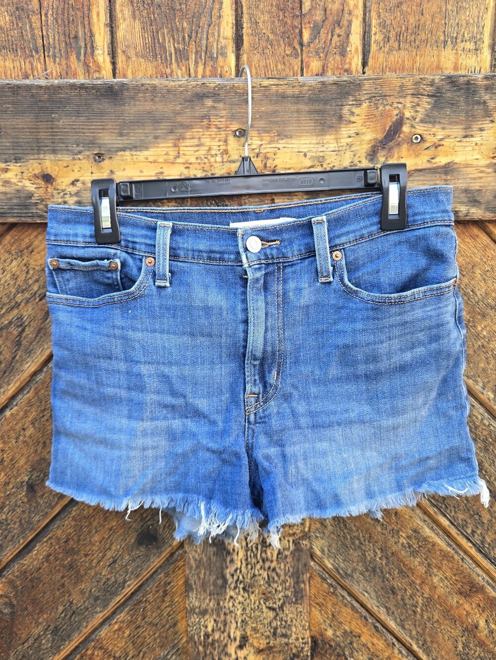 Levi's High Rise Stretch Denim Shorts